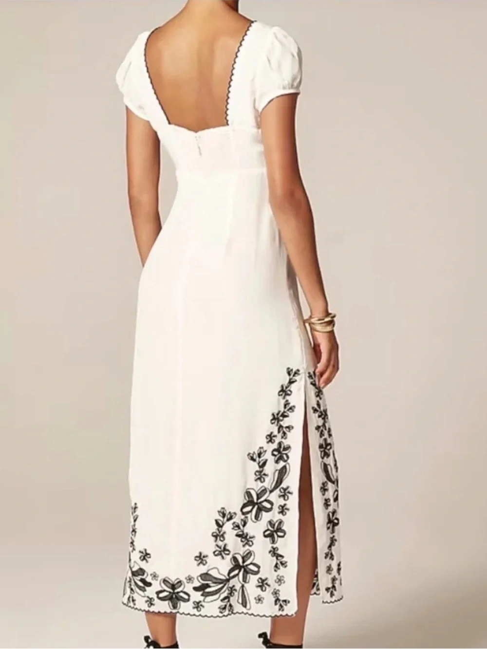J. Crew Embroidered Empire Waist Modi Slip Dress NEW NWT